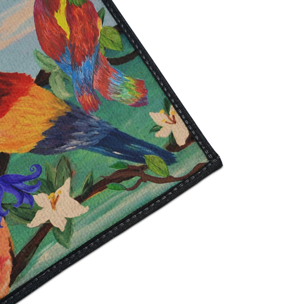 Tropical Parrot Door Mat — Heavy Duty Floral Floor Mat