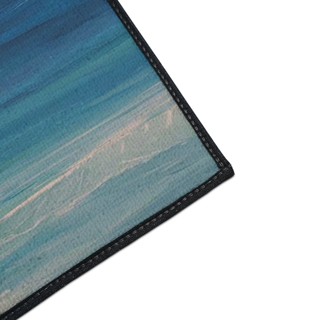 Dolphin Ocean Jump Heavy-Duty Floor Mat Coastal Beach house doormat