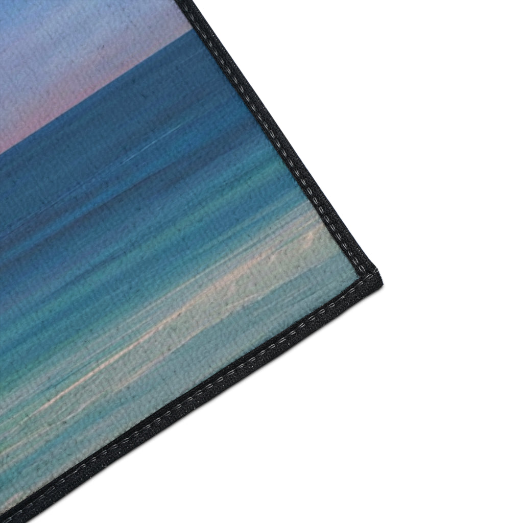 Merry Christmas Palm Tree Beach Floor Mat
