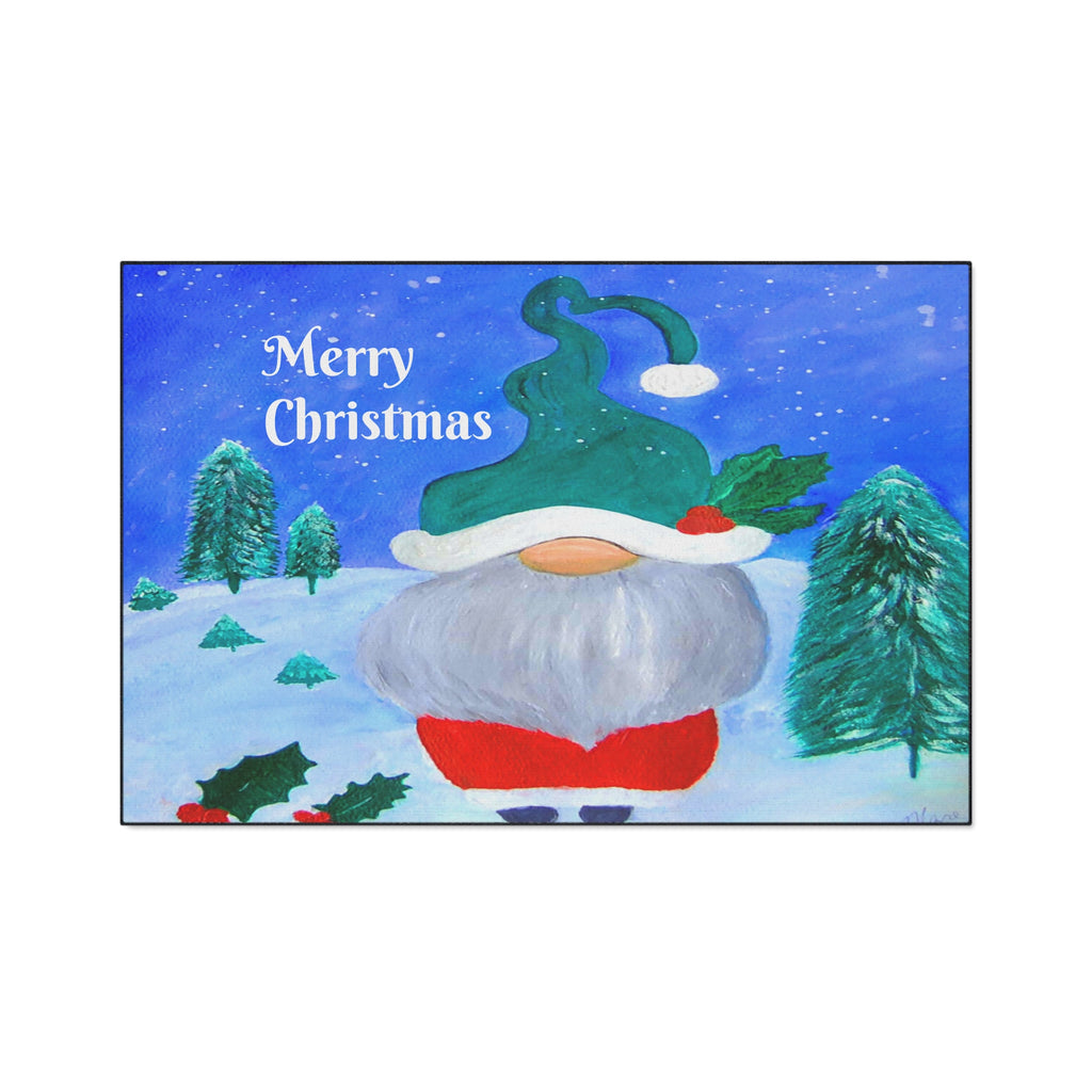 Christmas Gnome Heavy Duty Floor Mat – Merry Christmas Holiday Welcome Rug