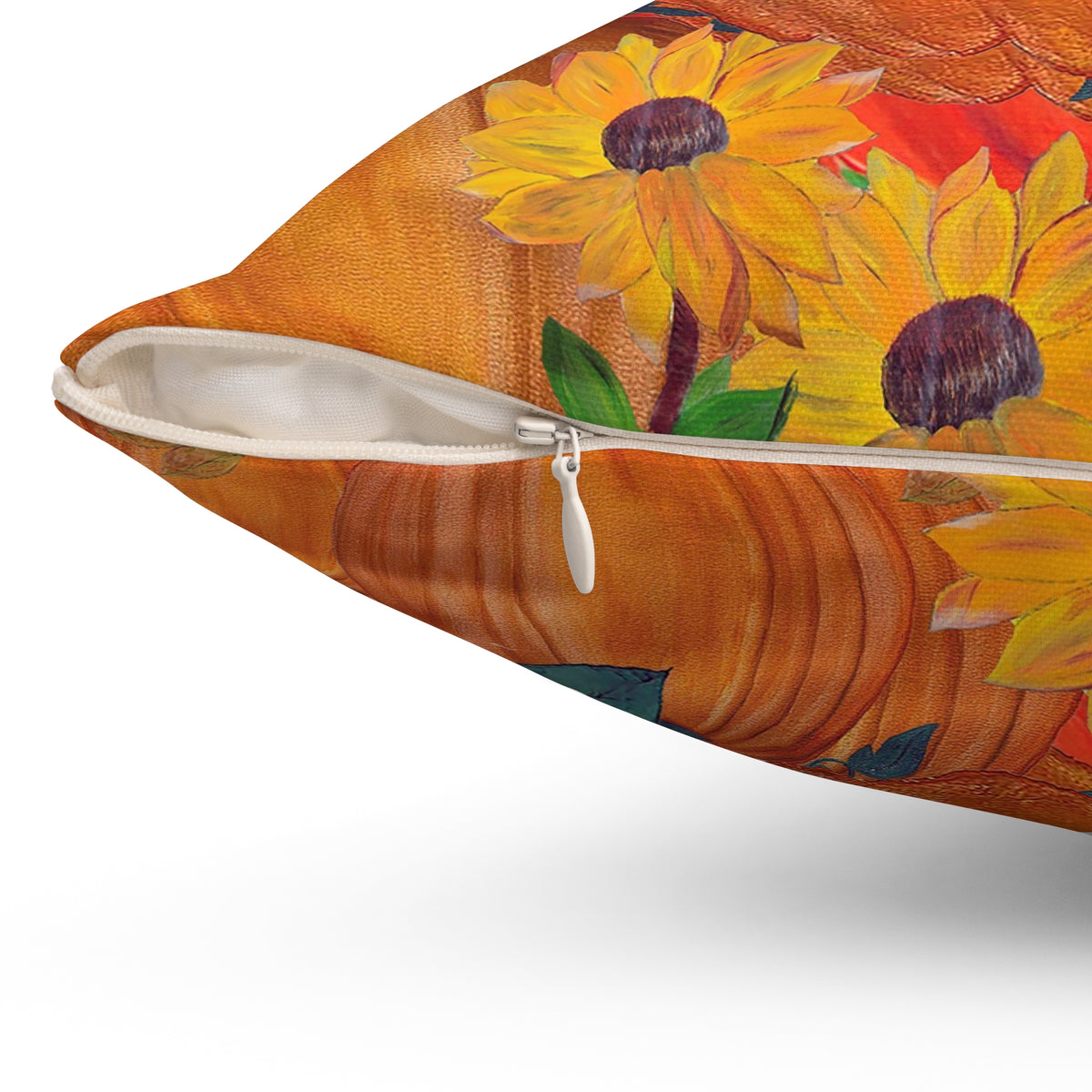 Thanksgiving Holiday Autumn Pumpkin Patch Decorative Pillow