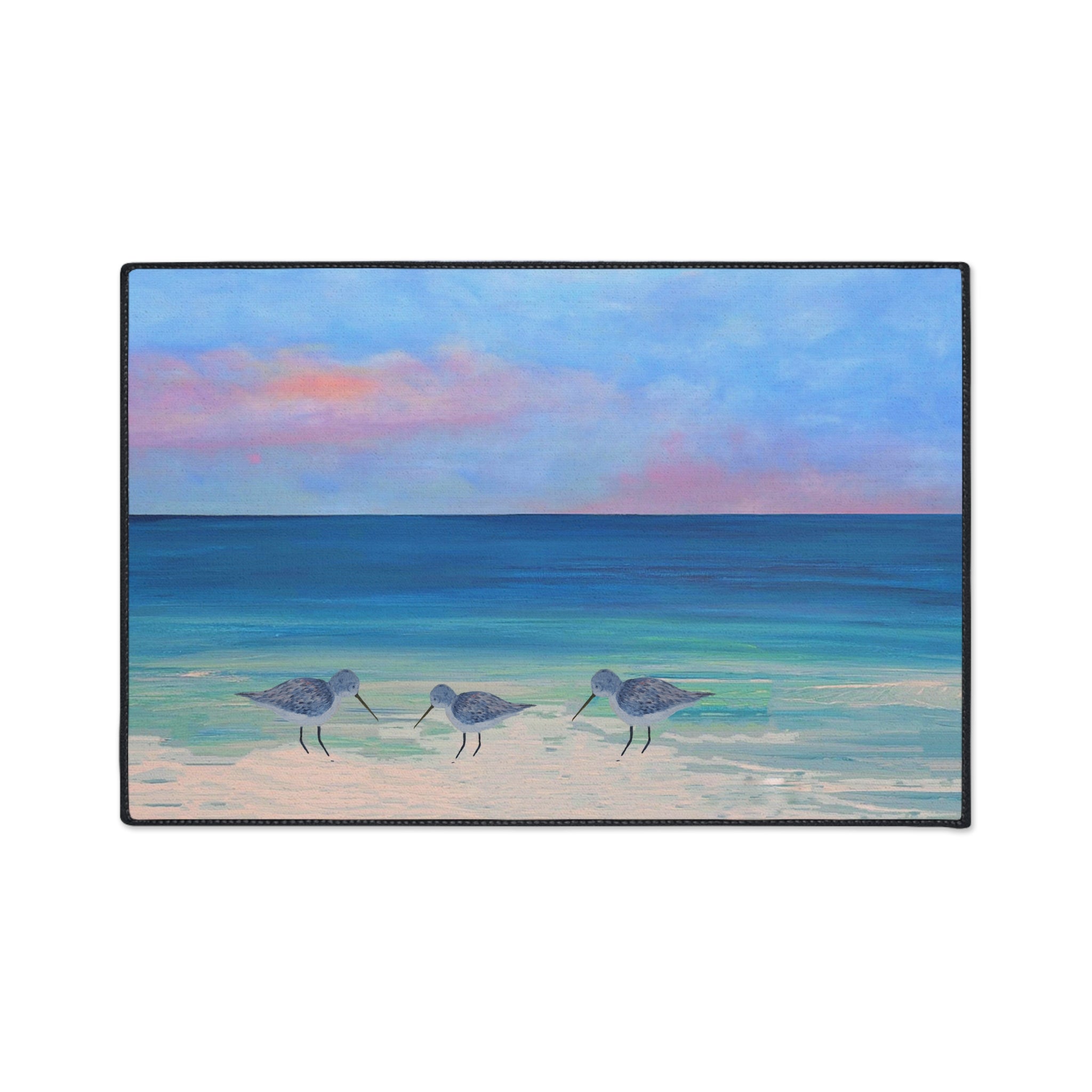 Sandpipers Coastal Shorebirds Heavy-Duty Floor Mat