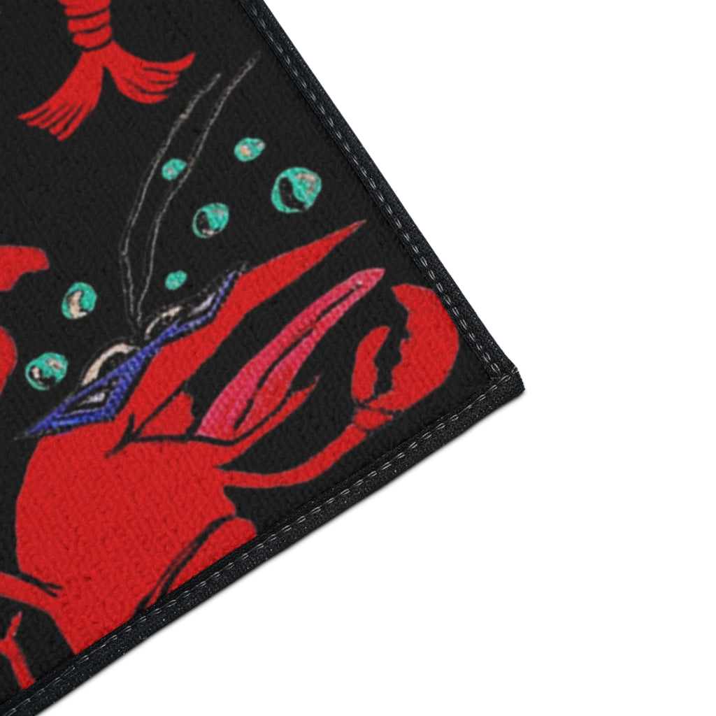 Crawfish Pattern Floor Mat — Heavy-Duty Non-Slip Doormat for Kitchen & Entry