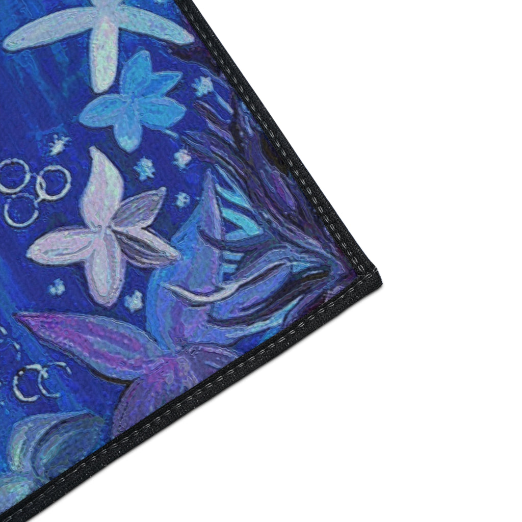 Underwater Octopus Heavy-Duty Floor Mat — Nautical Blue Entry Rug