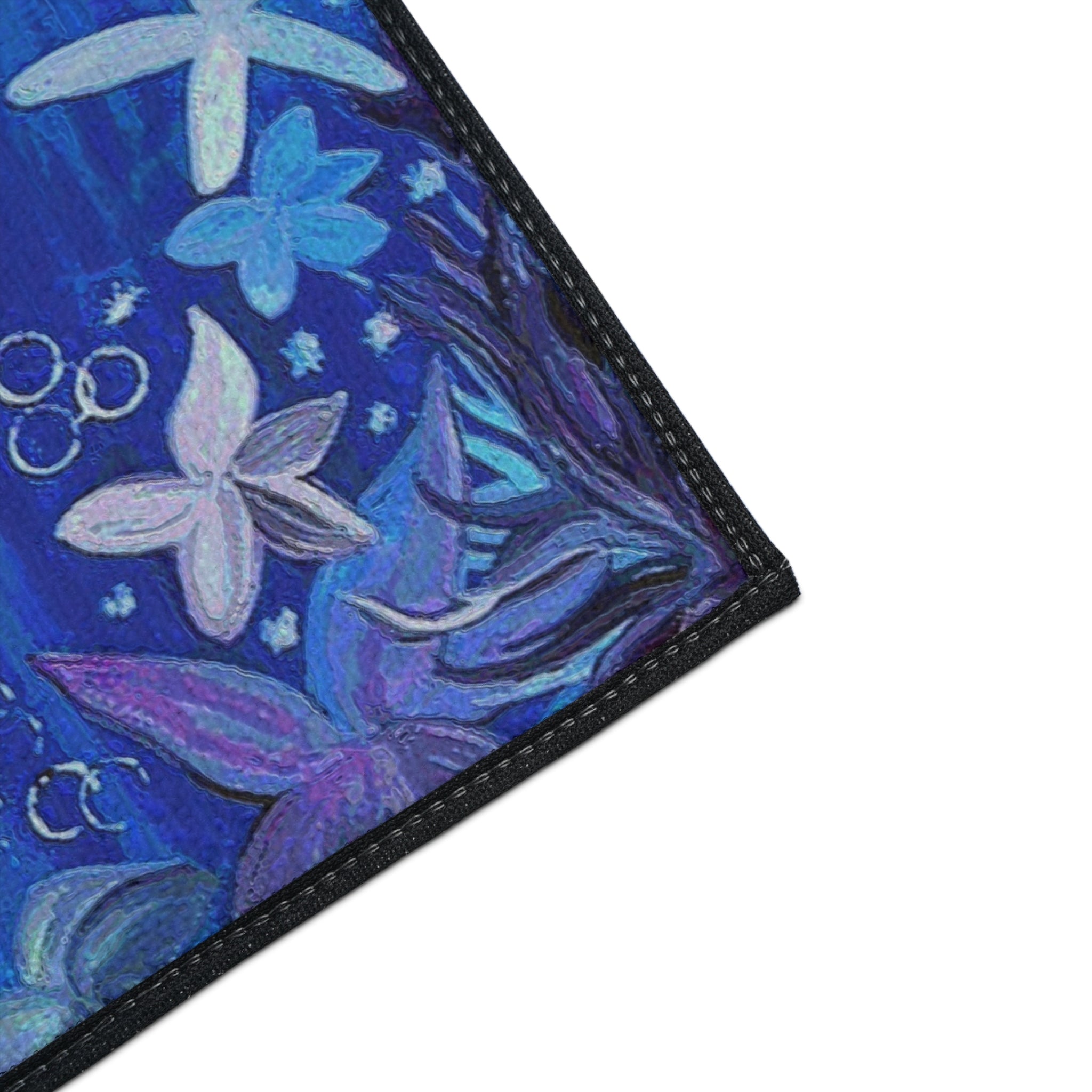 Underwater Octopus Heavy-Duty Floor Mat — Nautical Blue Entry Rug