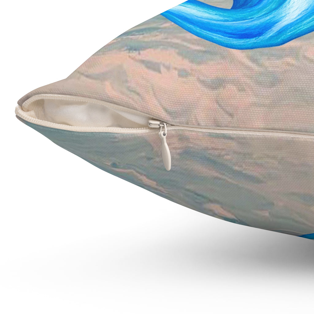 Blue Mermaid Swim Decorative Pillow