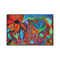 Colorful Floral Heavy-Duty Floor Mat — Bright Botanical Entry Rug