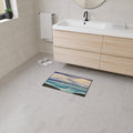 Ocean Waves Heavy-Duty Floor Mat — Coastal Seascape Doormat