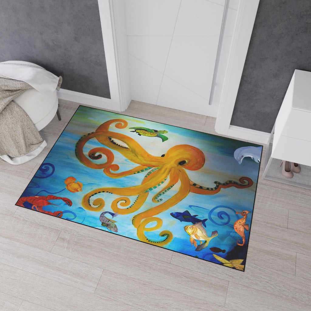 Octopus Ocean Floor Mat — Heavy Duty Waterproof Entry Rug