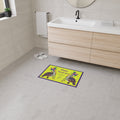 Pelican Mardi Gras adorned in beach home decor Heavy Duty Floor Mat rug