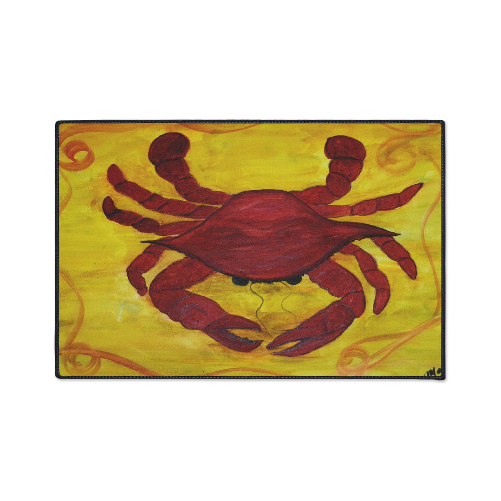 Red Crab Heavy-Duty Floor Mat — Coastal Nautical Doormat