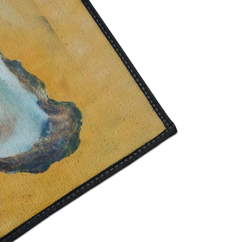 Oyster Shell Heavy-Duty Floor Mat — Coastal Seaside Entry Rug