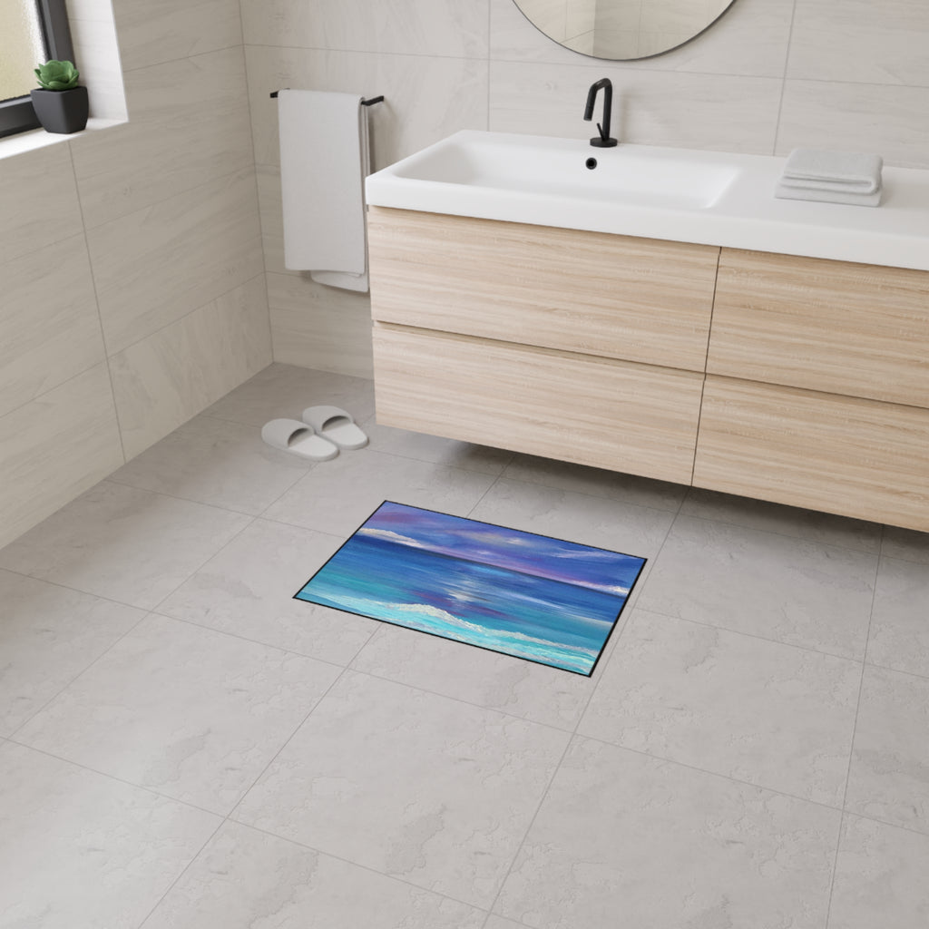 Ocean Panorama Heavy Duty Floor Mat — Seascape Welcome Mat