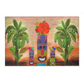 Tiki Trio Area Rug — Tropical Palm Beach Doormat