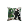 Christmas Bigfoot Pillow — 'Believe' Holiday Decorative Throw Pillow