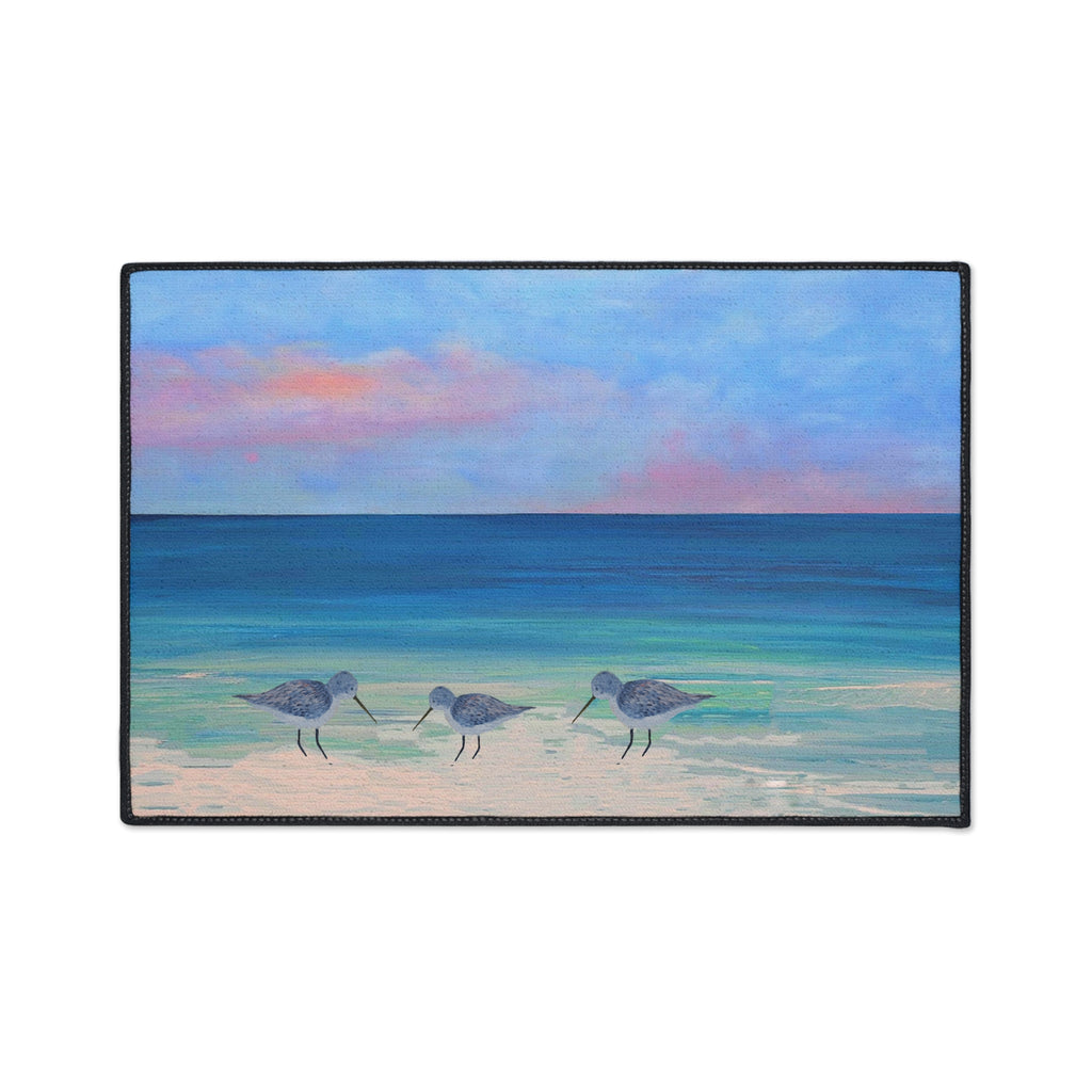 Sandpipers Coastal Shorebirds Heavy-Duty Floor Mat