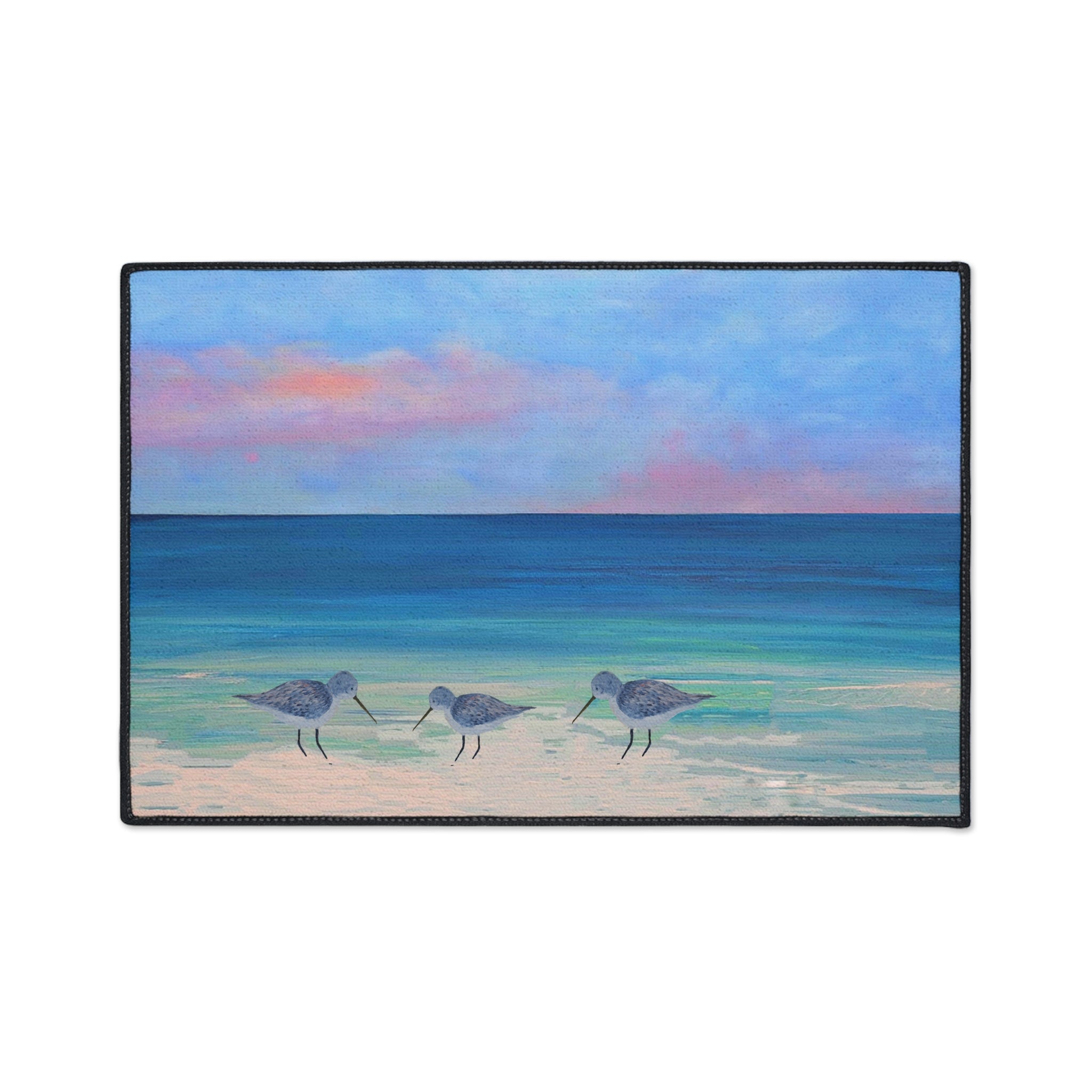 Sandpipers Coastal Shorebirds Heavy-Duty Floor Mat