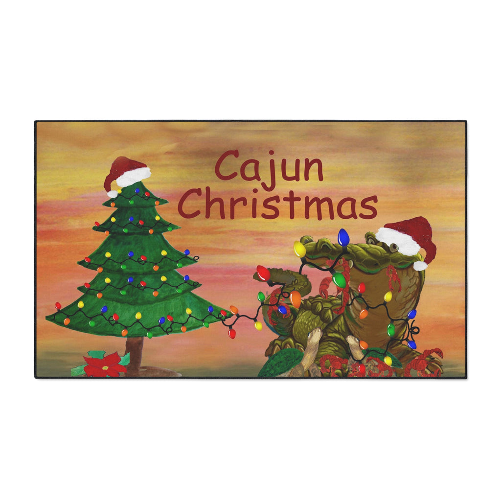 Cajun Christmas Heavy-Duty Floor Mat
