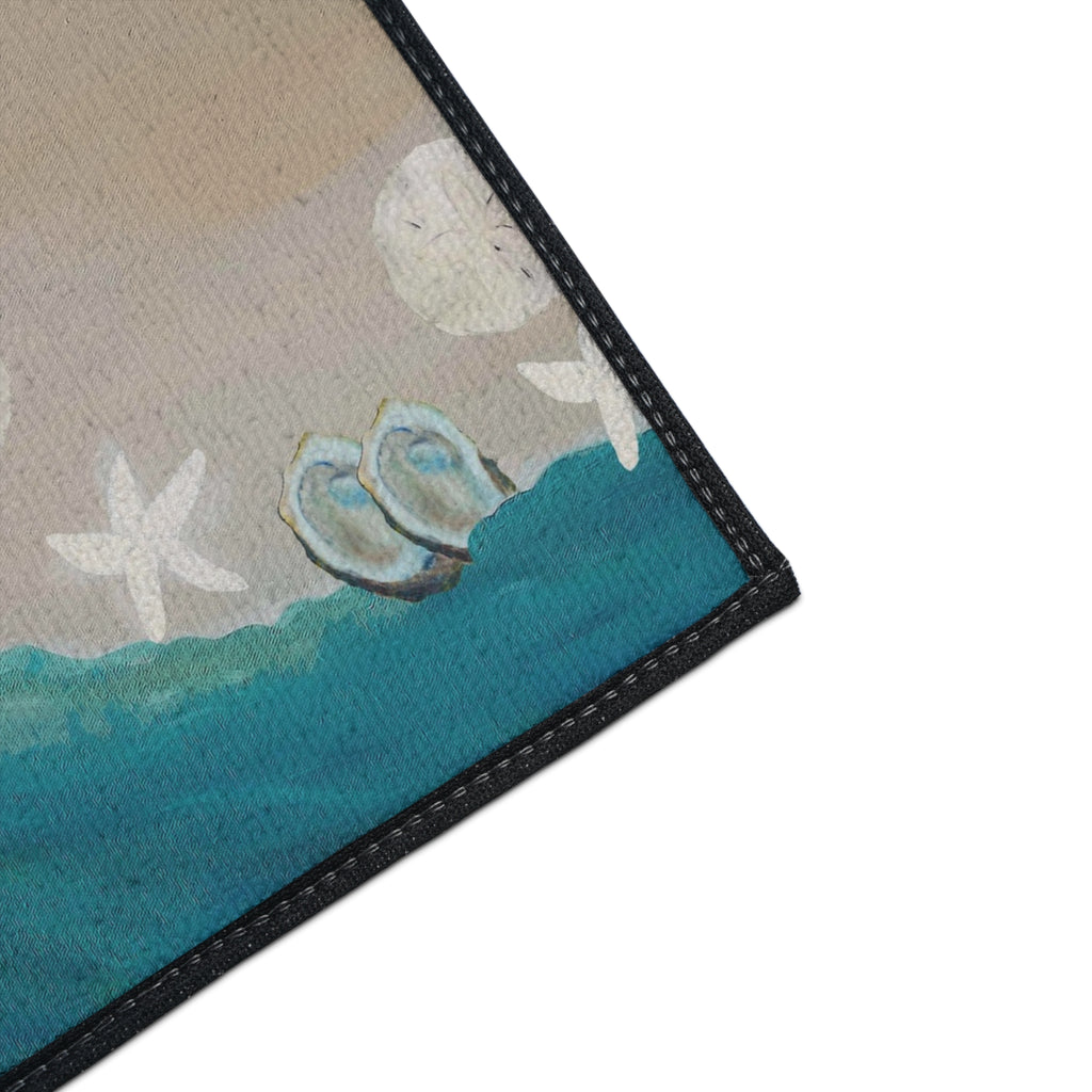 Coastal Seahorse Heavy-Duty Floor Mat