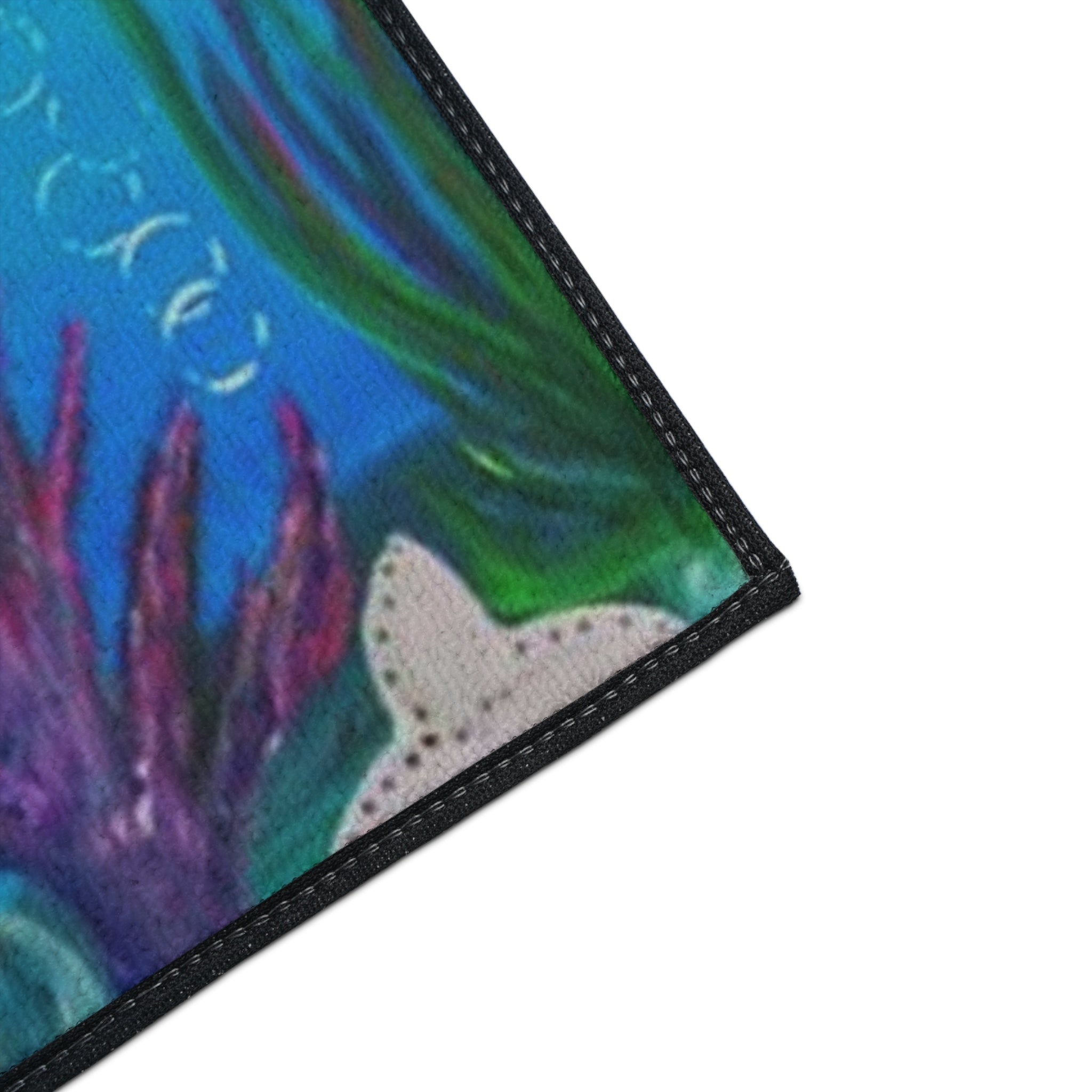 Underwater Mermaid and Whale Floor Mat — Ocean Wildlife Heavy Duty Doormat