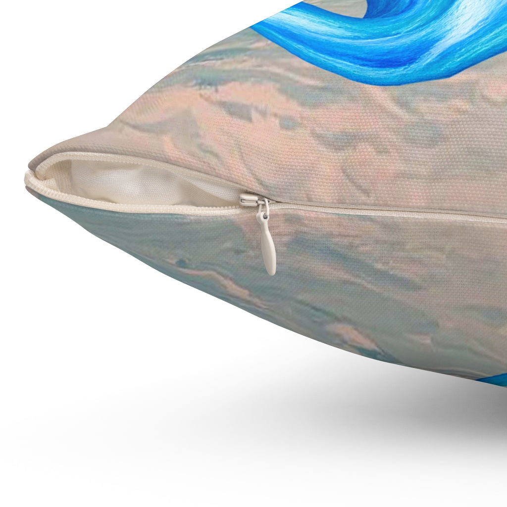Blue Mermaid Swim Decorative Pillow