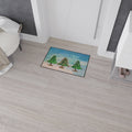 Holiday Cheer Floor Mat - Festive Christmas Trees Welcome Mat