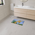 Giraffe Garden Heavy-Duty Floor Mat — Playful Safari Doormat for Kids’ Rooms & Entryways