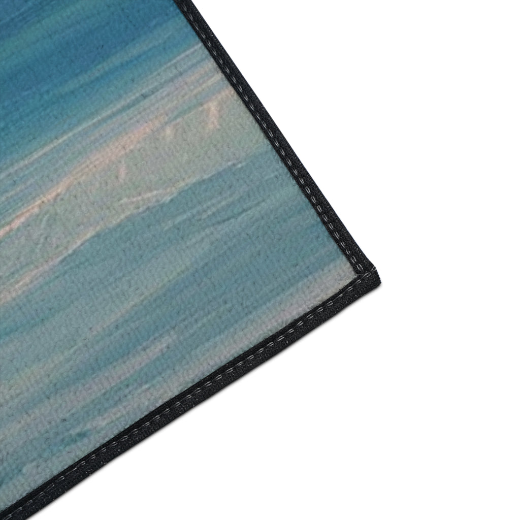 Dolphin Ocean Jump Heavy-Duty Floor Mat Coastal Beach house doormat