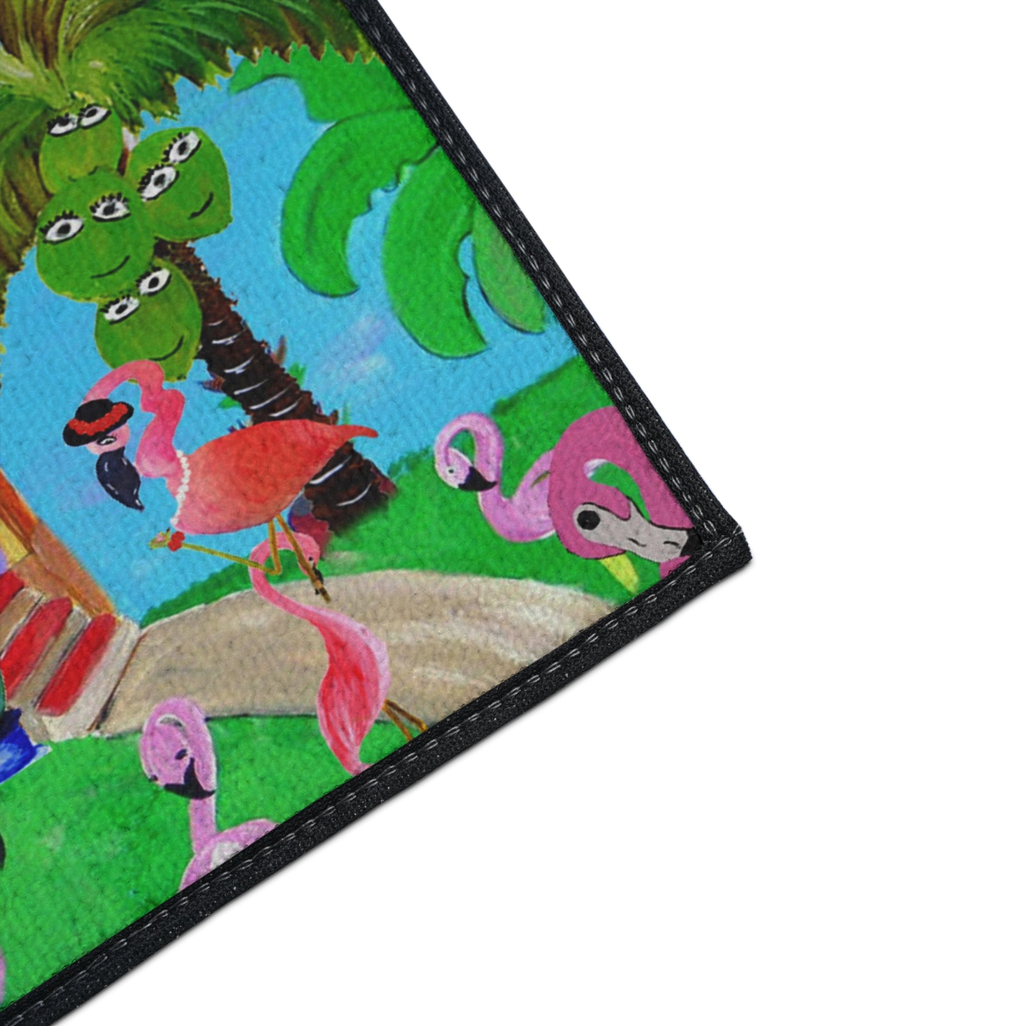 Tropical Flamingo Doormat — Heavy Duty Outdoor/Indoor Floor Mat