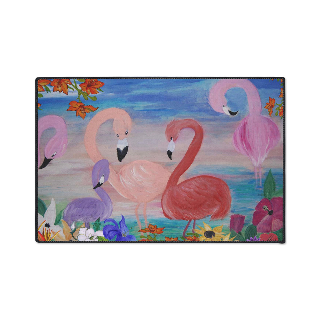Flamingo Garden Heavy Duty Floor Mat
