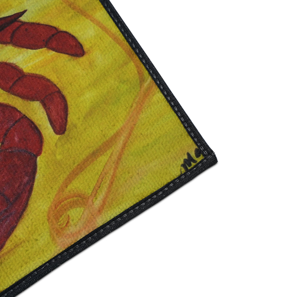 Red Crab Heavy-Duty Floor Mat — Coastal Nautical Doormat
