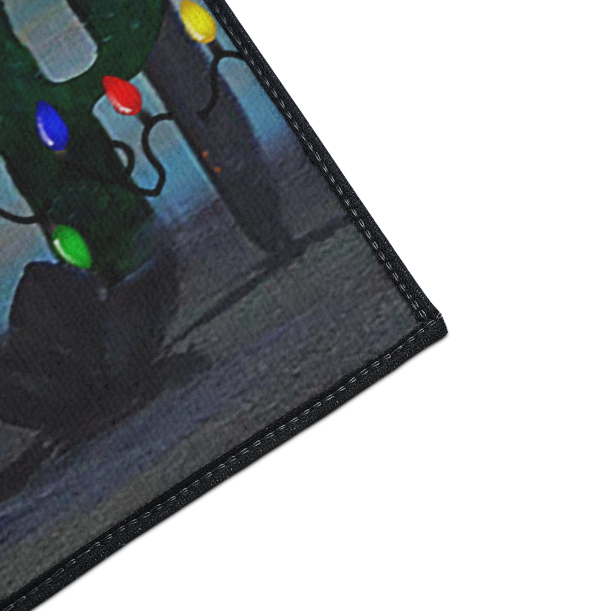 Christmas Cactus Floor Mat – Merry Christmas Desert Scene Doormat