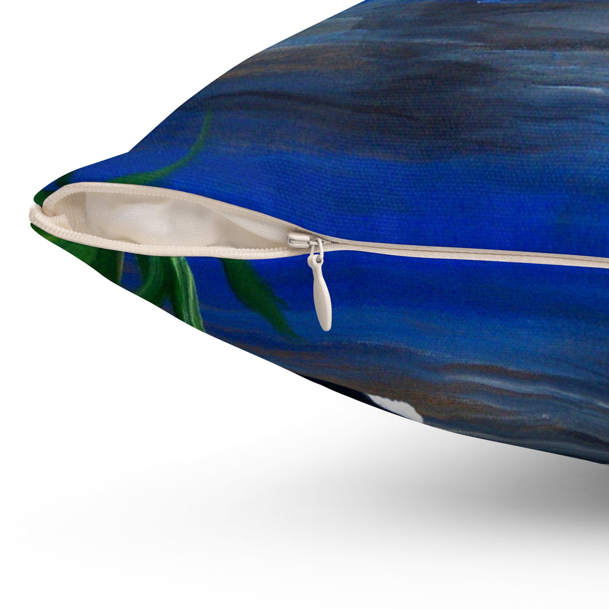 Loon Sunset Square Pillow — Duck Lake Decorative Throw Pillow