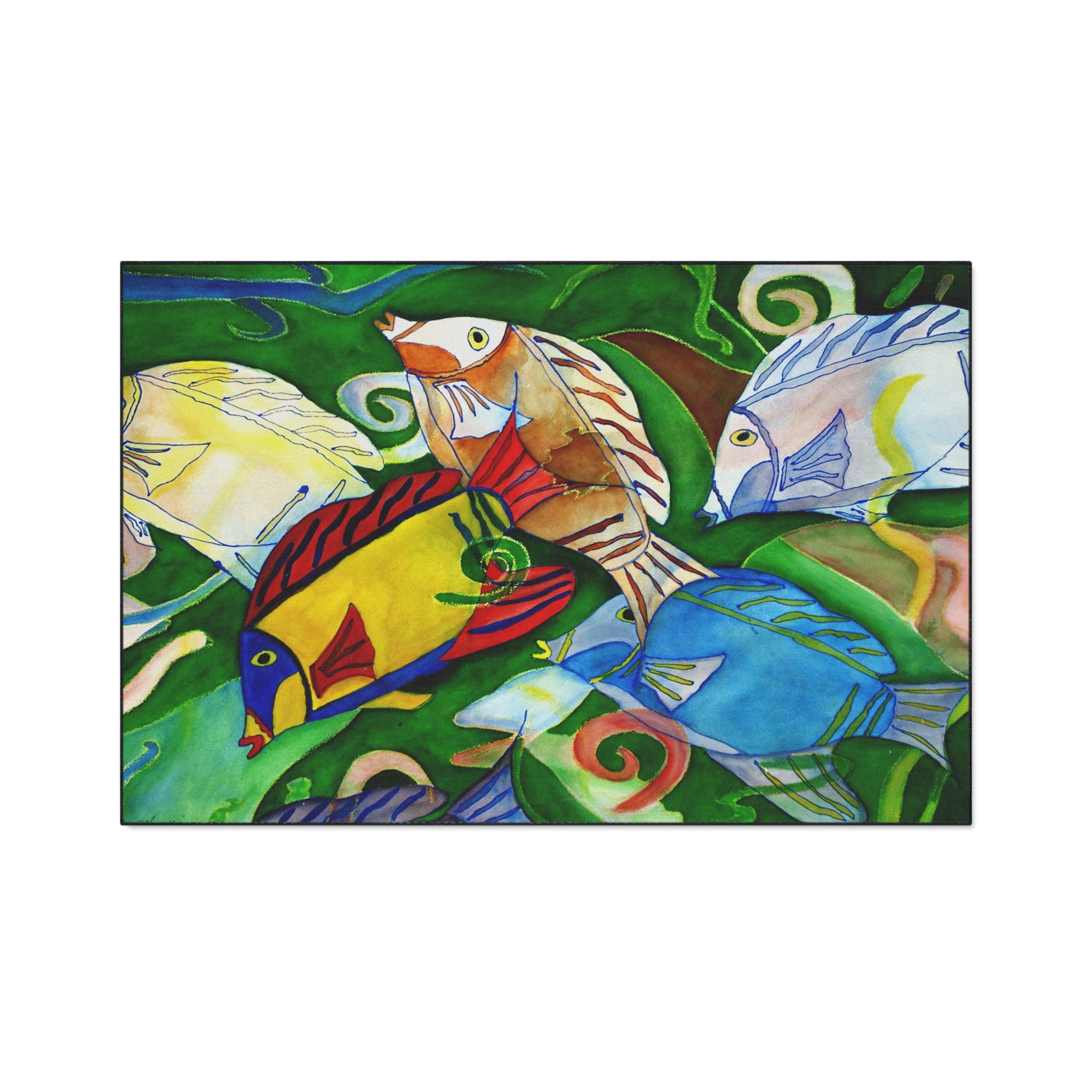Tropical Fish Heavy-Duty Floor Mat — Colorful Reef Doormat