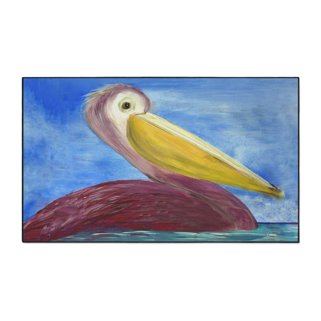 Pelican Art Floor Mat — Heavy-Duty Coastal Welcome Rug