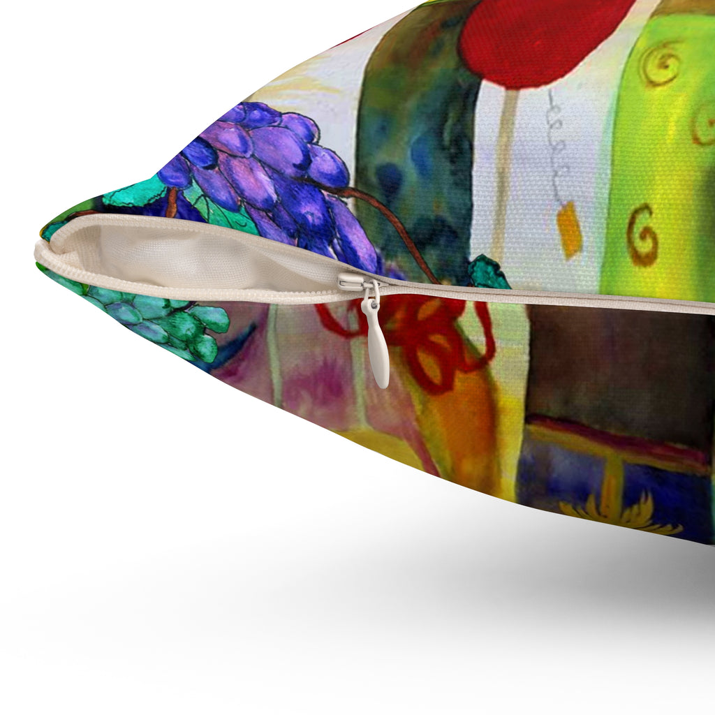 Wine Time Decorative Pillow