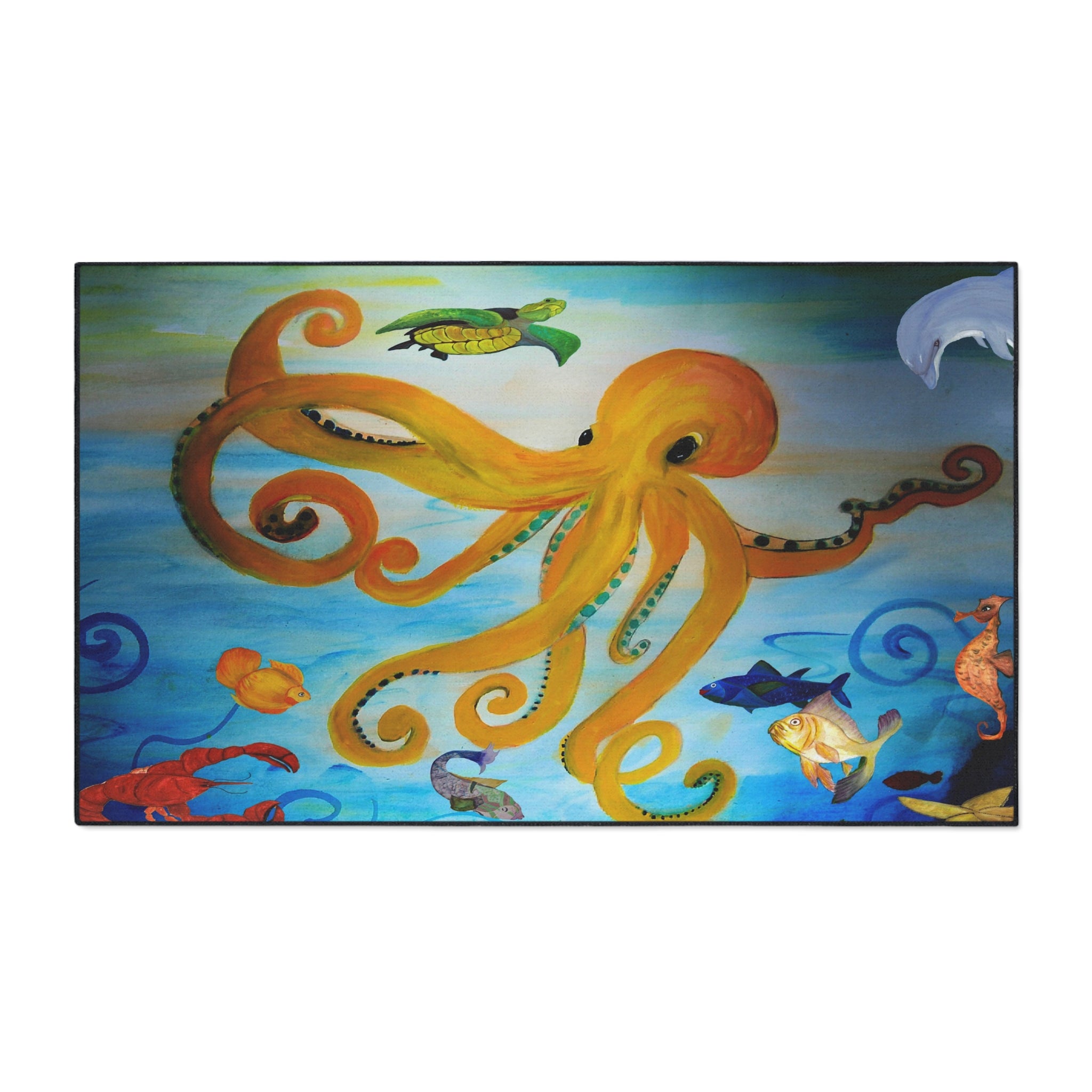 Octopus Ocean Floor Mat — Heavy Duty Waterproof Entry Rug