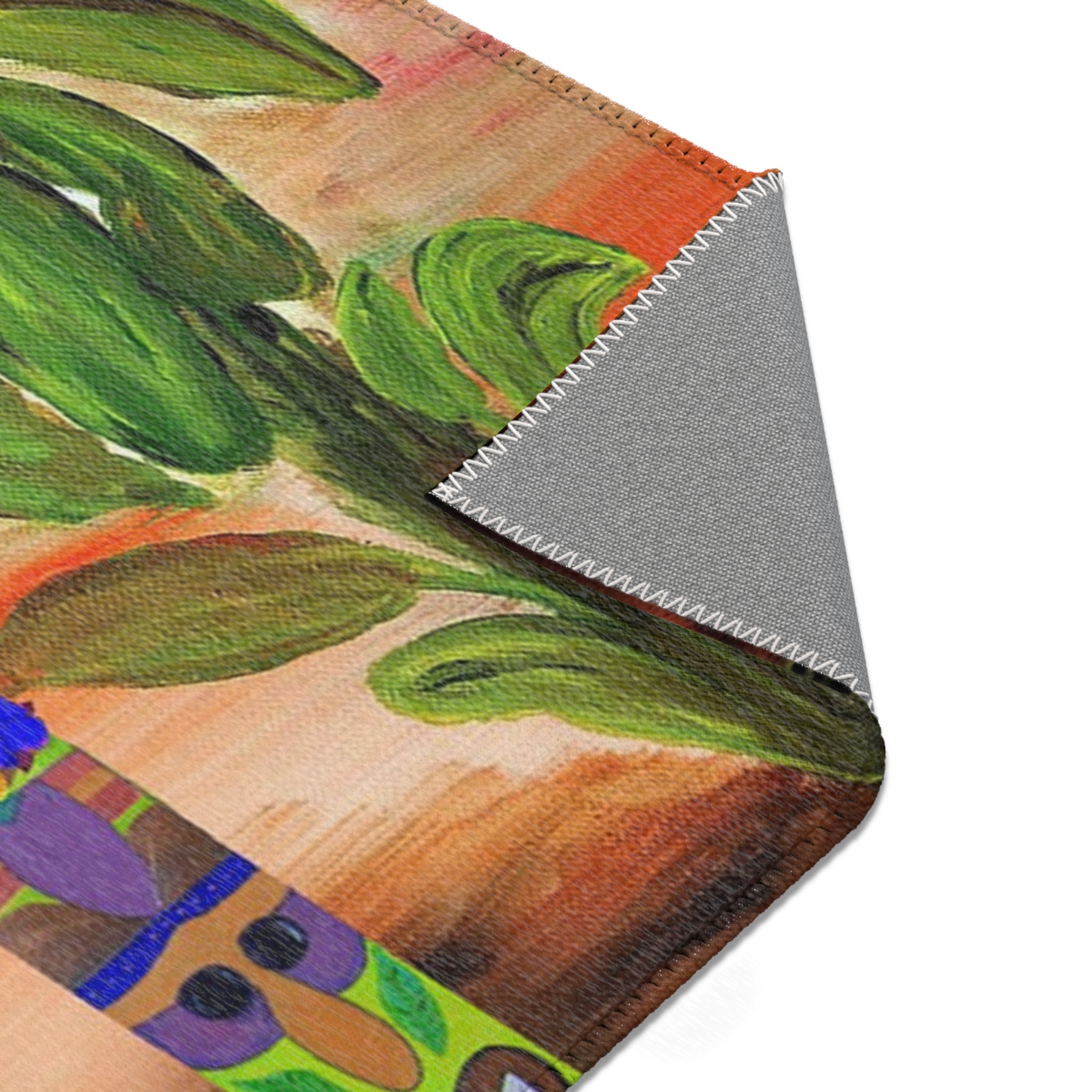 Tiki Trio Area Rug — Tropical Palm Beach Doormat