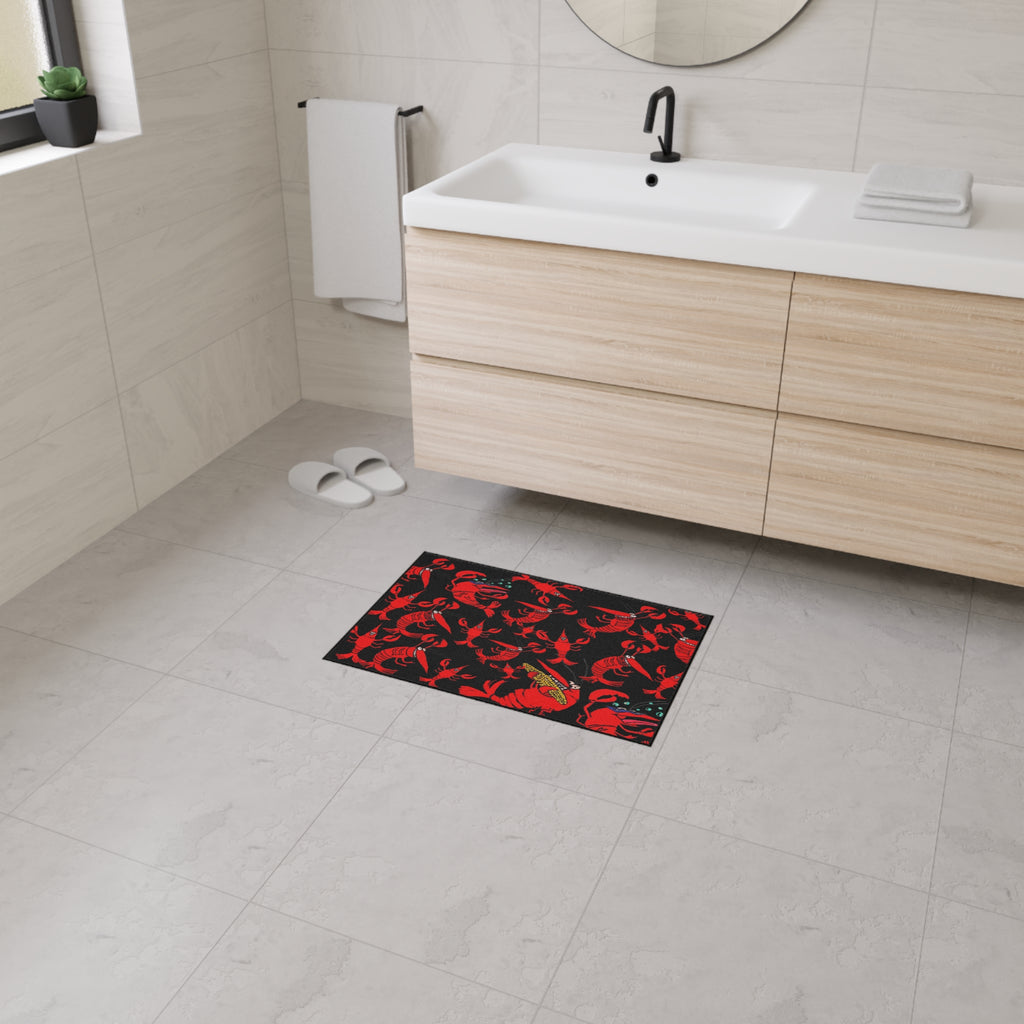 Crawfish Pattern Floor Mat — Heavy-Duty Non-Slip Doormat for Kitchen & Entry