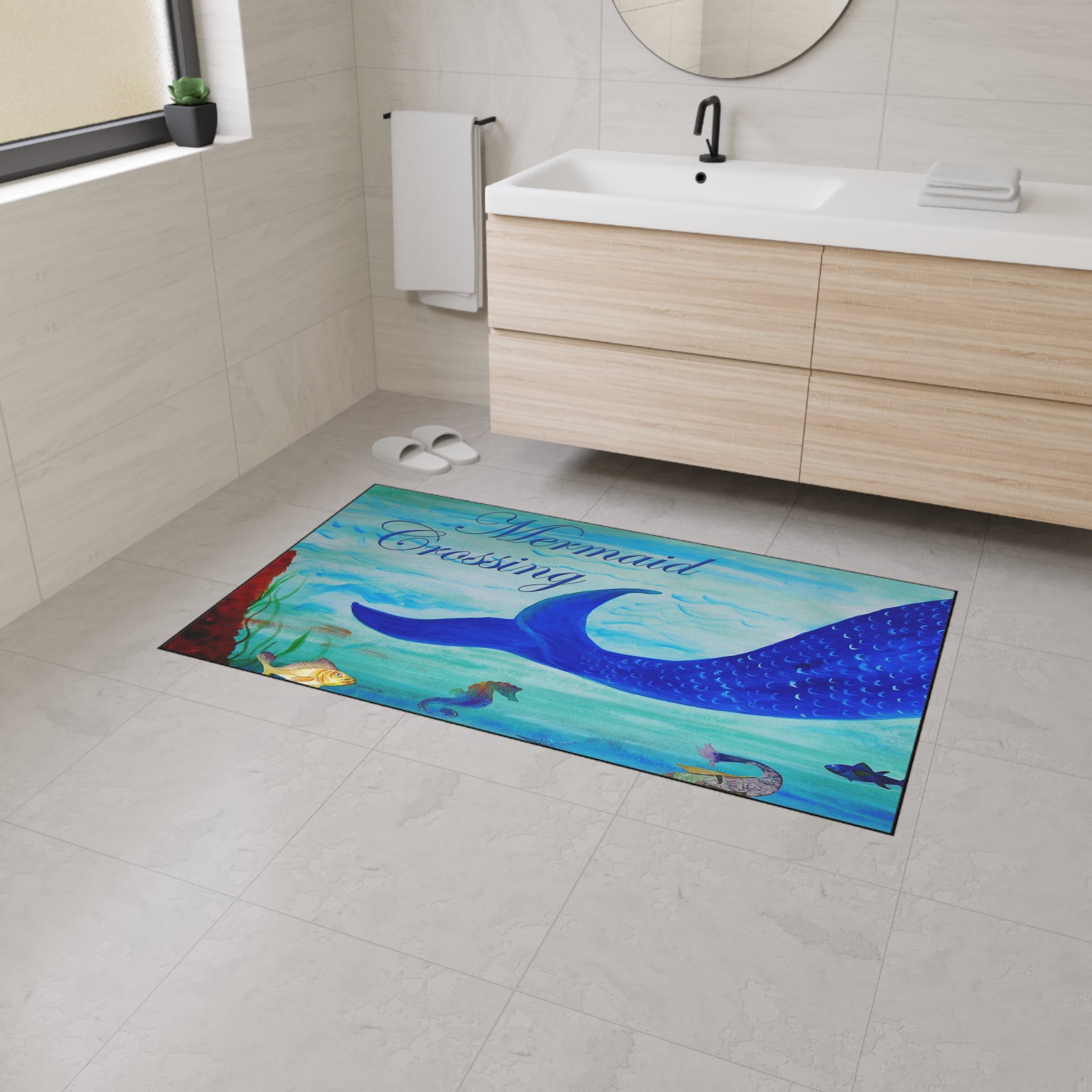 Mermaid Crossing Heavy Duty Floor Mat