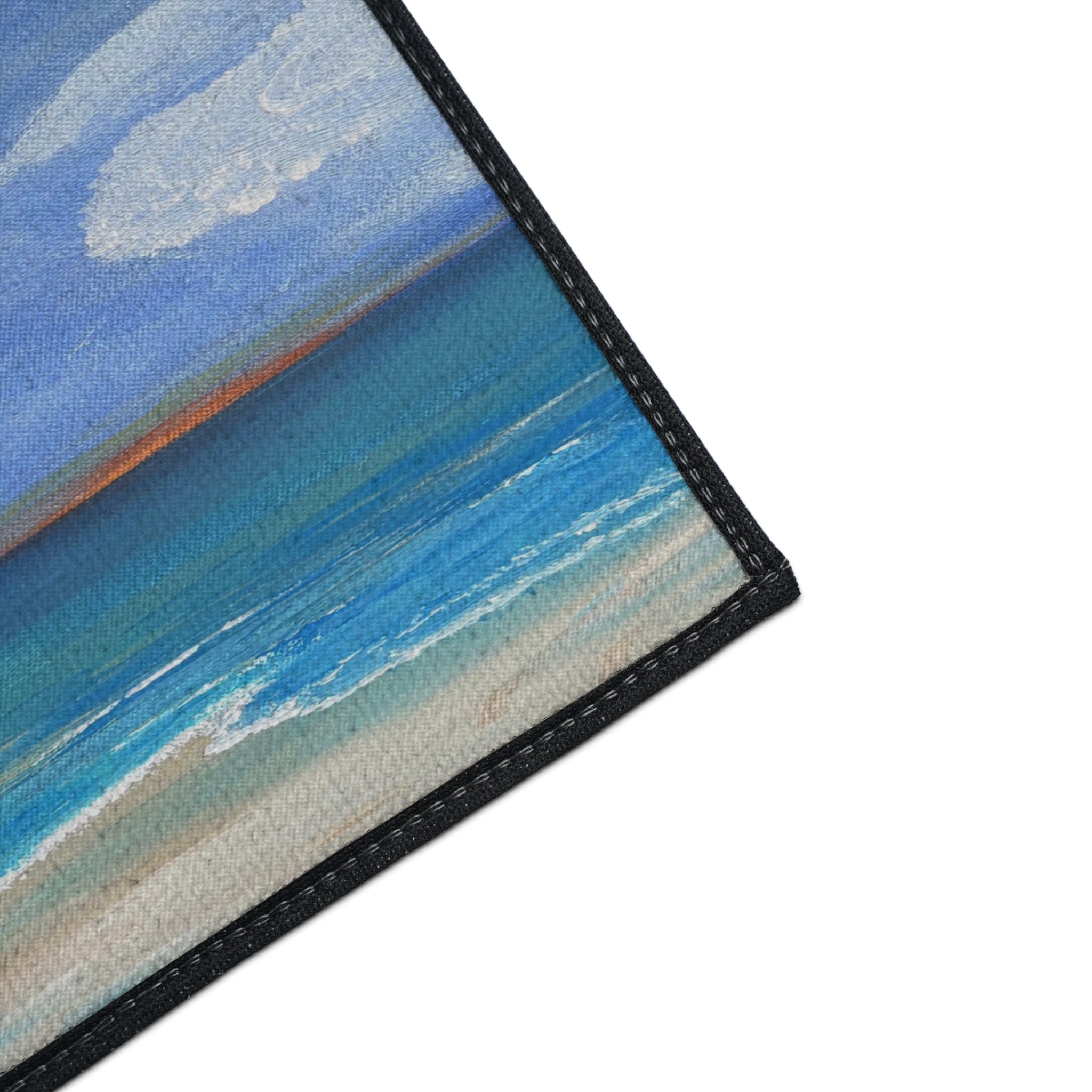 Coastal Calm Heavy-Duty Floor Mat — Ocean Beach Seascape Doormat