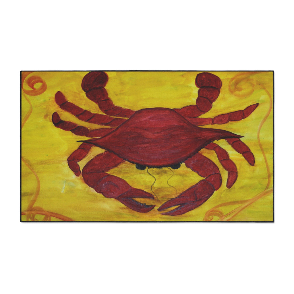 Red Crab Heavy-Duty Floor Mat — Coastal Nautical Doormat