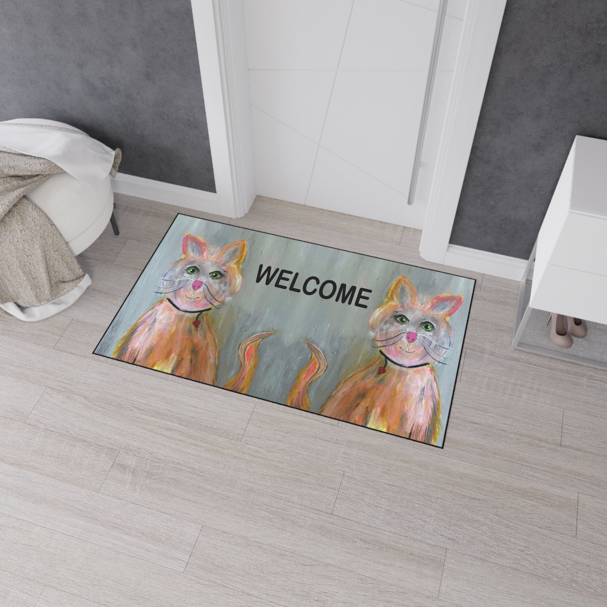 Welcome Cat Heavy Duty Floor Mat