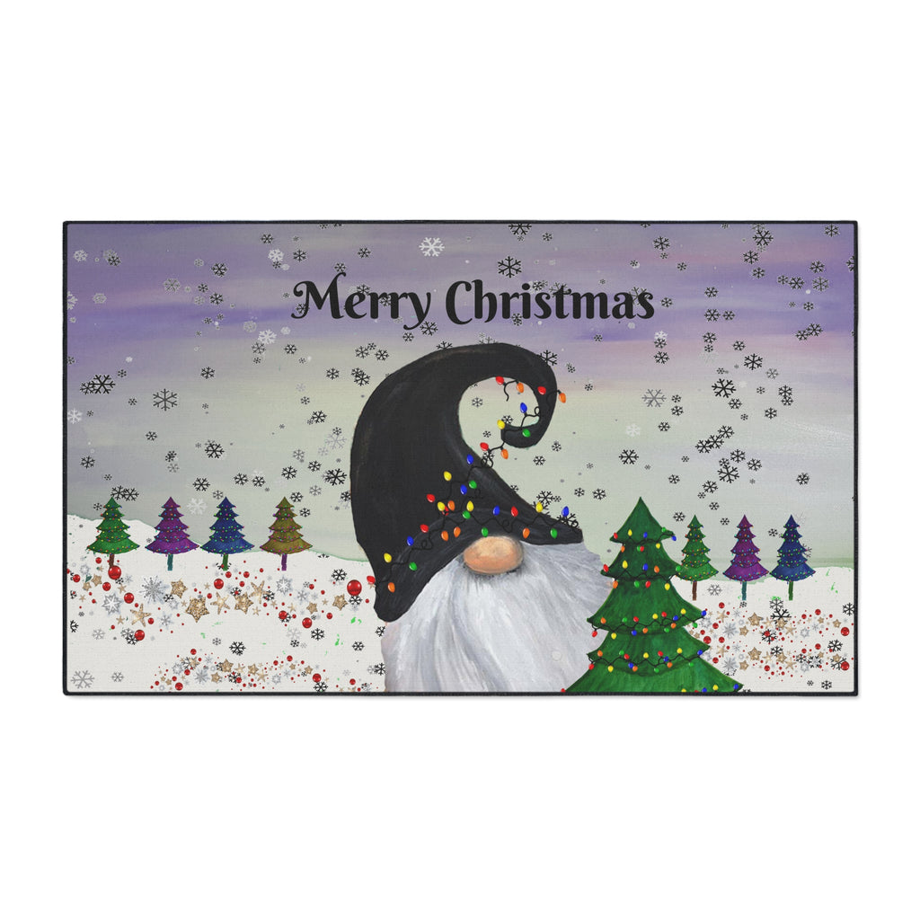 Christmas Gnome Floor Mat – Merry Christmas Holiday Doormat