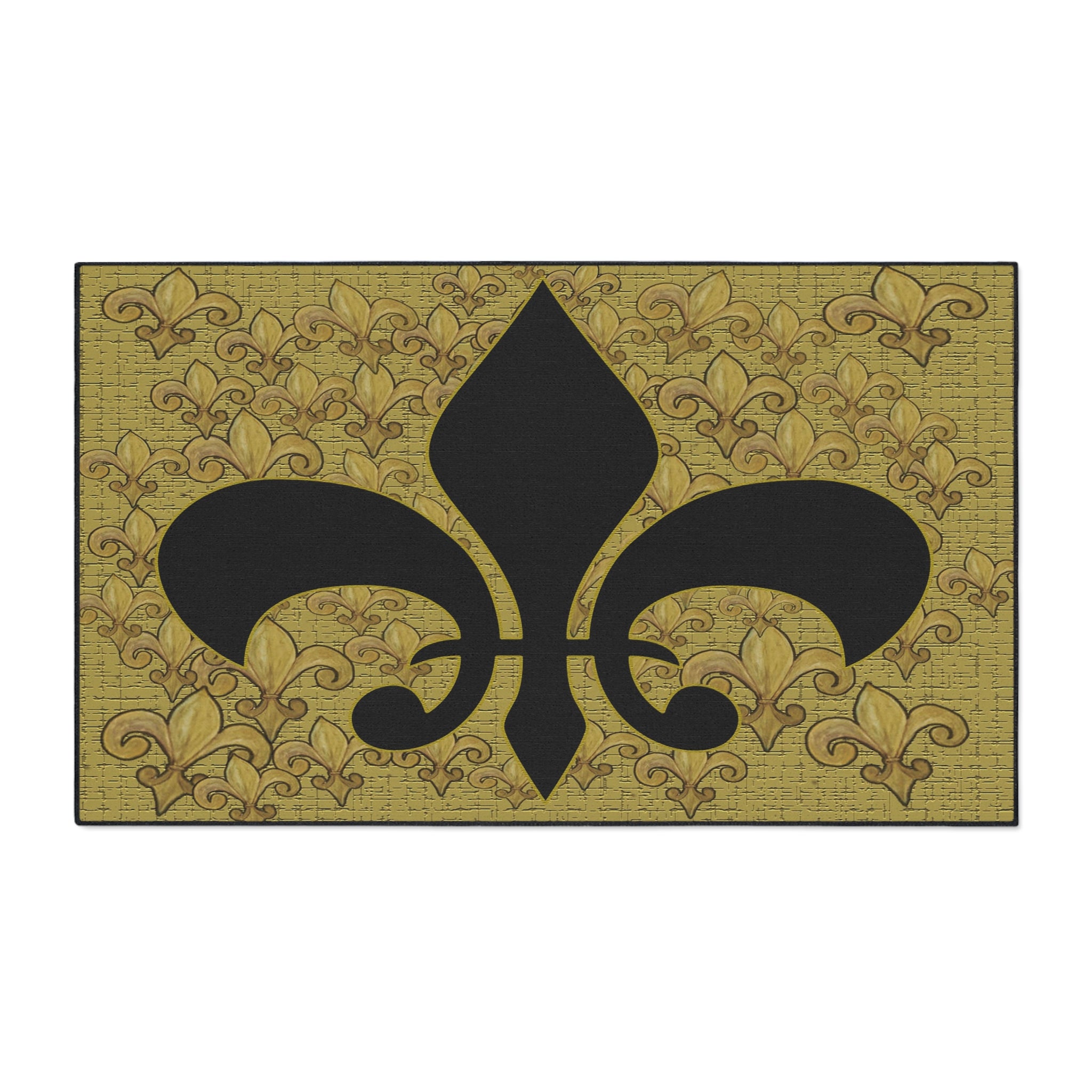 Fleur-de-Lis Heavy Duty Floor Mat – Durable Entry Rug with Classic French Emblem