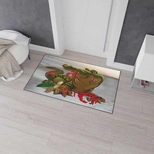 Alligator Beach Floor Mat — Heavy Duty Non-Slip Entrance Rug