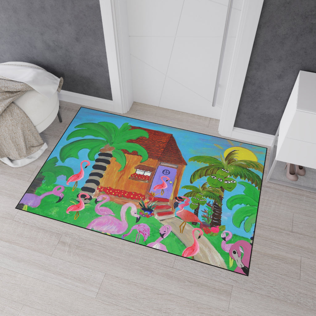 Tropical Flamingo Doormat — Heavy Duty Outdoor/Indoor Floor Mat