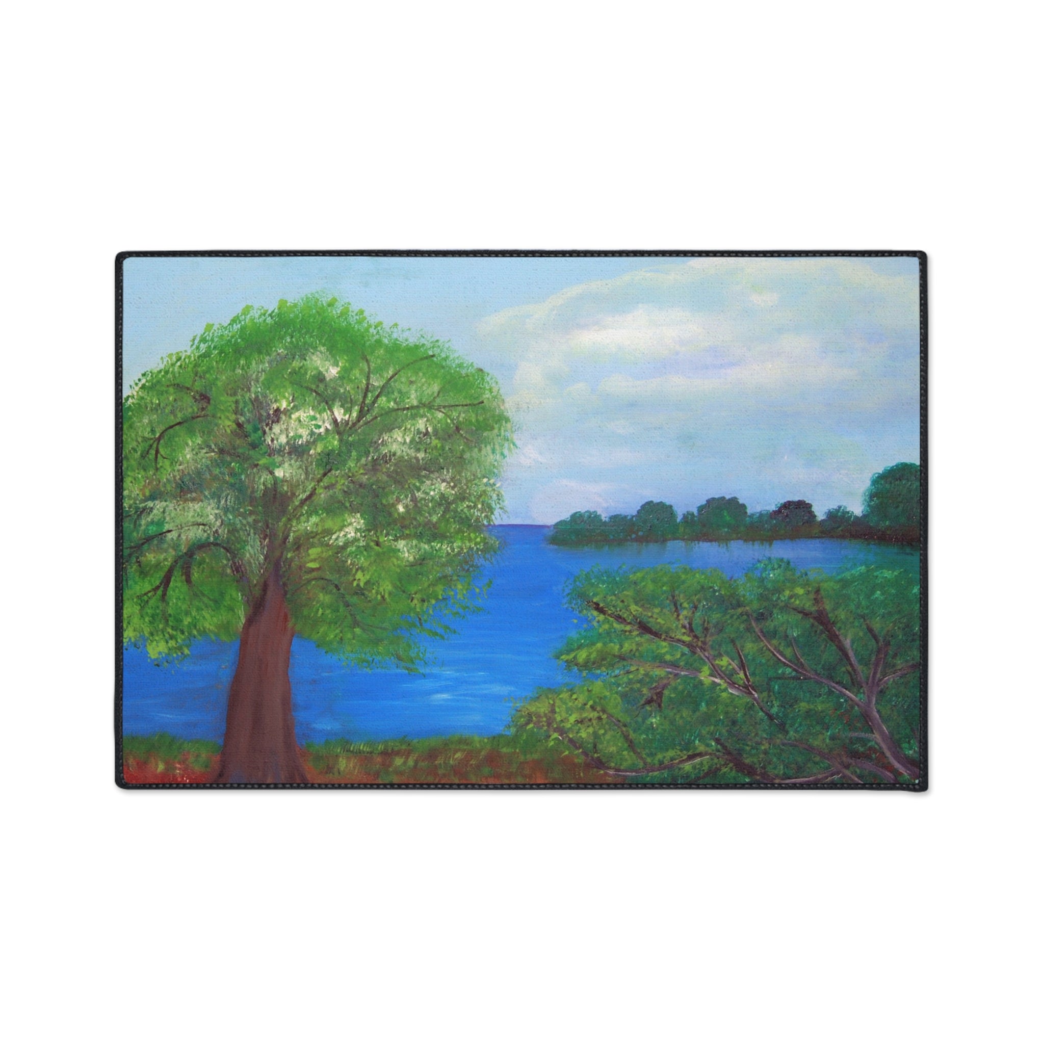 Scenic Lakeview Heavy-Duty Floor Mat
