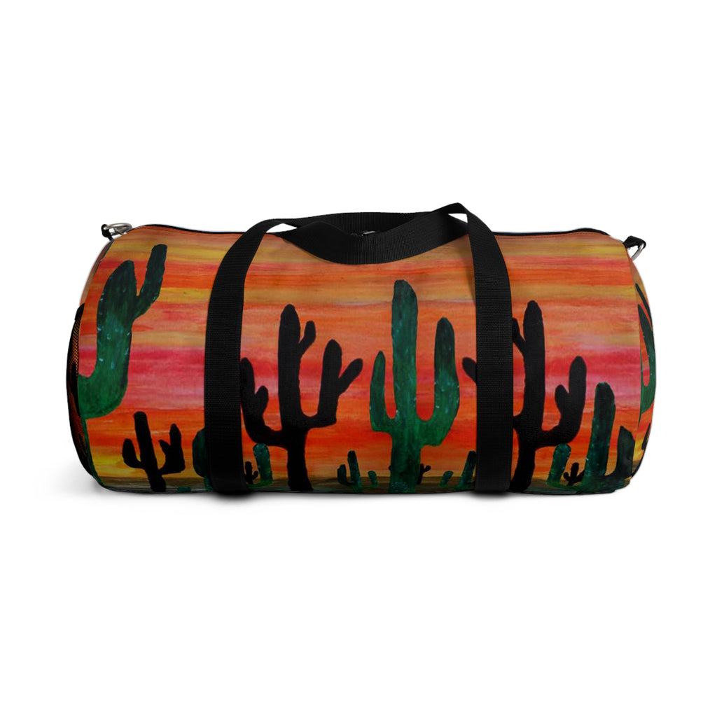 Cactus Sunset Duffel Bag — Southwestern Travel & Gym Bag