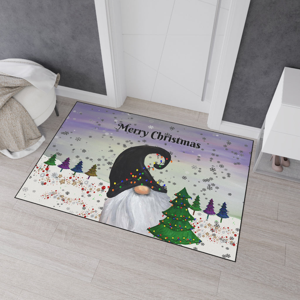 Christmas Gnome Floor Mat – Merry Christmas Holiday Doormat